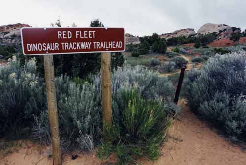 Trailhead for Red Fleet